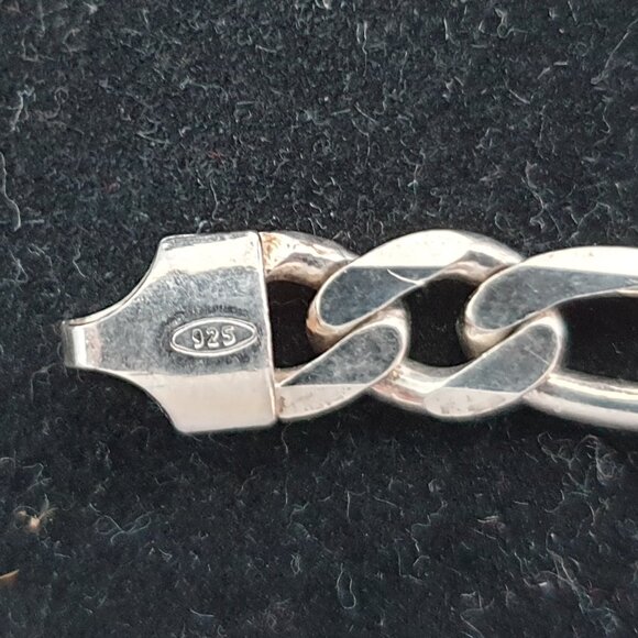 💎 Vintage Italy 925 Sterling Silver Medical Alert Bracelet — Stamped "F.N.A" 💎 - Picture 5 of 14